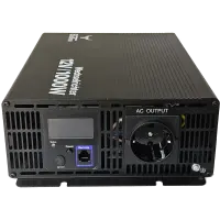BullTron Wechselrichter 1000W mit ON/OFF Schalter, Display und Fernbedienung