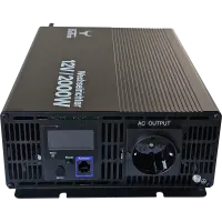 BullTron Wechselrichter 2000W mit ON/OFF Schalter, Display und Fernbedienung