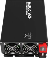 BullTron Wechselrichter NVS 2000W mit Netzvorrangschaltung und Fernbedienung