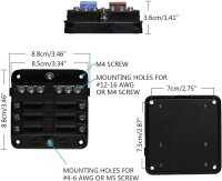 6-Fach Sicherungshalter für Wohnmobile 12v-32v