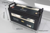 Forster 12,8V Lithium 200Ah LiFePO4 Premium Batterie | 200A-BMS-2.0 | 500A Bluetooth Mess-Shunt | 2560Wh | IP67
