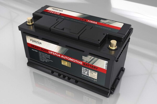 25,6V | 70Ah | LiFePO4 | Heavy Duty Automotive Lithium Batterie | 1150A