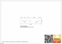 Kupferschiene / Sammelschiene 100 x 25 x 5 mm gelocht