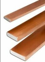 Kupferschiene / Sammelschiene 100 x 30 x 10 mm gelocht