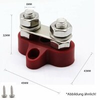Batterie Anschlussblock M8 doppelt DC 12V/24V