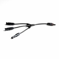 MC4 Stecker Set - zur Parallelverschaltung von 3 Solarmodulen - lang