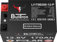 BullTron® 170Ah Polar LiFePO4 12.8V Akku mit Smart BMS, Bluetooth App und Heizung
