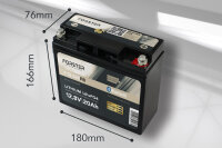 Forster 12,8V Lithium 20Ah Lithium Fishing Batterie | BMS...