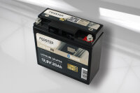 Forster 12,8V Lithium 20Ah Lithium Fishing Batterie | BMS | Smart Bluetooh | IP67