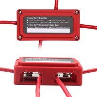 Sammelschiene Busbar 300A 4P + Cover Farbe: rot