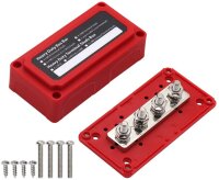 Sammelschiene Busbar 300A 4P + Cover Farbe: rot