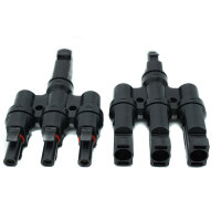 WATTSTUNDE® MC4 T-Stecker Set MC4.3 Adapter