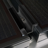 WATTSTUNDE® Flachdach Solarmodul Halterung Mittelstütze HST120V schwarz