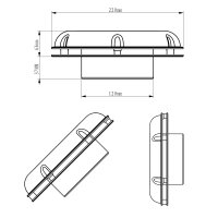 WATTSTUNDE® AERO Solarlüfter mit Akku rund, schwarz