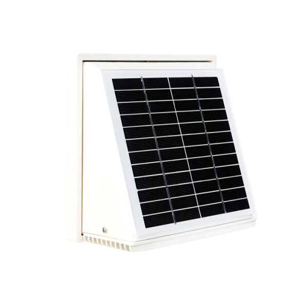 WATTSTUNDE® AERO Solarlüfter eckig, weiß
