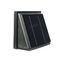WATTSTUNDE® AERO Solarlüfter eckig, schwarz