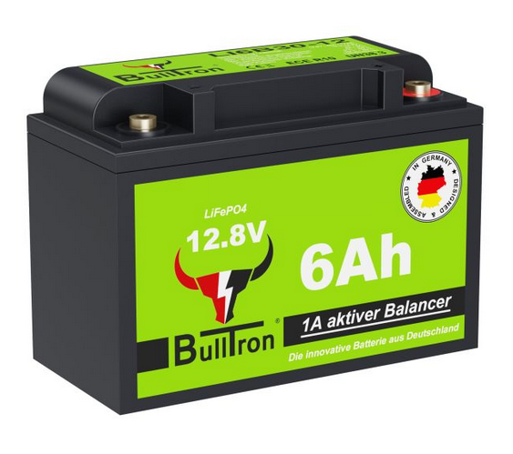 BullTron 6Ah Batterie mit 6A Dauer- und 30A Kurzzeitstrom für die Clesana C1 Toilette