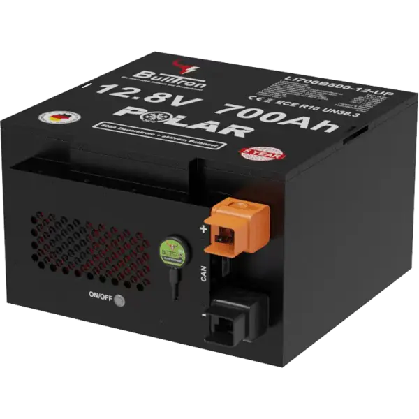 BullTron 750Ah Polar Untersitz inkl. Smart BMS mit 500A Dauerstrom & BT/WiFi App, CAN-Bus, RS485