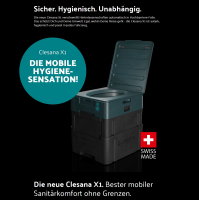 Clesana X1  ProCharge mobile Verschweiß-Toilette