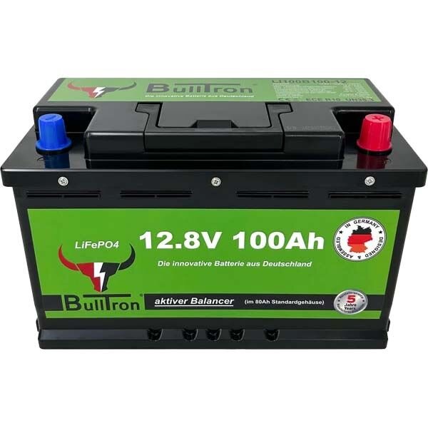 BullTron® 100Ah LiFePO4 12.8V Akku mit Smart BMS und Bluetooth App