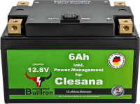 BullTron® 6Ah BullTron Batterie mit Power-Management & Anschlusskabel für die Clesana Toilette
