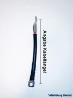 Batteriekabel flexibel, H07V-K 50,0 mm²  konfektioniert 0,5 m-rot-links M8-rechts M8-- keine -