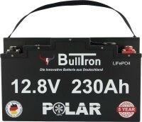 BullTron® 230Ah Polar LiFePO4 12.8V Akku mit Smart BMS, Bluetooth App und Heizung