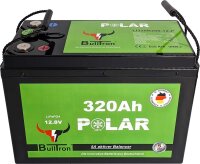 BullTron® 320Ah BullTron Polar LiFePO4 12.8V Akku mit Smart BMS, Bluetooth App und Heizung