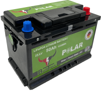 BullTron 50Ah Polar LiFePO4 25.6V Akku mit Smart BMS,...