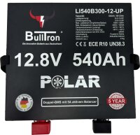 BullTron® 540Ah Polar LiFePO4 12.8V Akku mit Smart Doppel-BMS