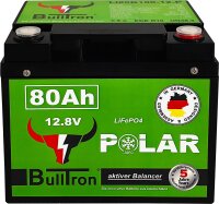 BullTron® 80Ah LiFePO4 Polar 12.8V Akku mit Smart...